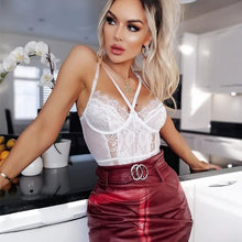 Load image into Gallery viewer, Strappy All Lace Bandage Bodysuit