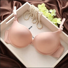 Load image into Gallery viewer, Solid Color Front Button Push Up Bra