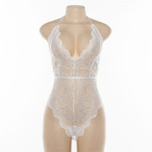 Load image into Gallery viewer, Backless Halter Lace Bodysuit