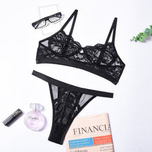 Load image into Gallery viewer, Lace Push Up Bra Lingerie Set
