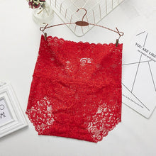 Load image into Gallery viewer, Floral Mesh High-Rise Full Lace Panties