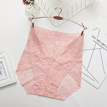 Load image into Gallery viewer, Floral Mesh High-Rise Full Lace Panties