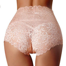 Load image into Gallery viewer, Floral Mesh High-Rise Full Lace Panties