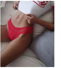 Load image into Gallery viewer, Sexy Mid-Rise Lace Thong