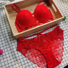Load image into Gallery viewer, French Lace Hollow Out Lingerie Set