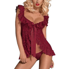 Load image into Gallery viewer, Lace Lingerie Sleepwear Set

