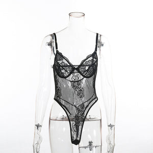 Sexy Lace Romper Bodysuit