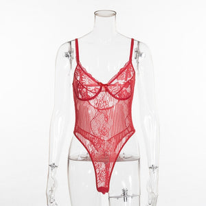 Sexy Lace Romper Bodysuit