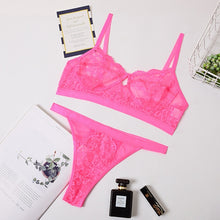 Load image into Gallery viewer, Lace Push Up Bra Lingerie Set
