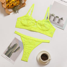 Load image into Gallery viewer, Lace Push Up Bra Lingerie Set
