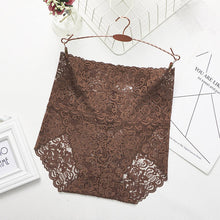 Load image into Gallery viewer, Floral Mesh High-Rise Full Lace Panties
