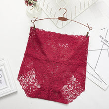 Load image into Gallery viewer, Floral Mesh High-Rise Full Lace Panties
