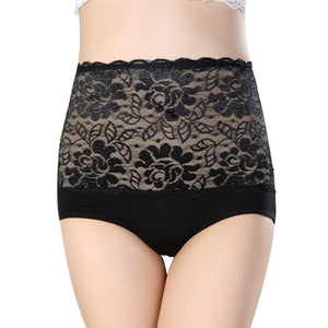 High Waist Lace Shaping Briefs